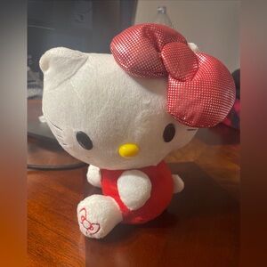 Hello Kitty Suction Cup Mount Plush For Cars 7” Big Pink Bow